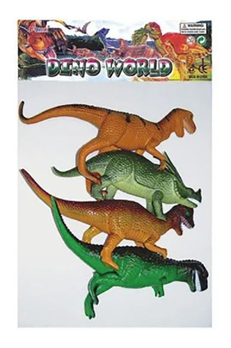 Set X4 Muñecos Dinosaurio Juguete Dino World