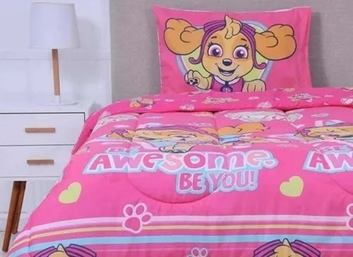 Plumón Paw Patrol Reversible Single 1,5 Niña