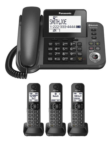 Teléfono Inalámbrico Panasonic Kx-tg153c 3 Extensiones