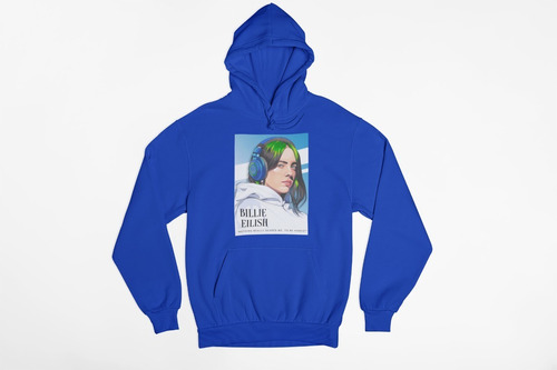 Poleron Unisex Billie Eilish Lollapalooza Ilustracion Estampado Algodon