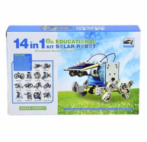 Robot Solarr 14 En 1 Kit Solar Robot  Educotional