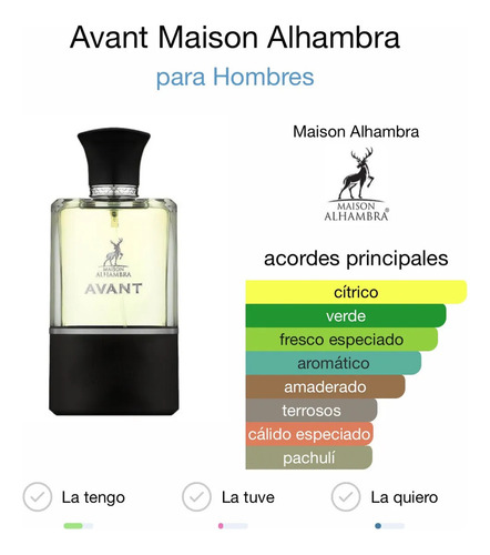 Perfume Árabe Avant Maison Alhambra Edp 30ml Eau De Parfum Original Importado Lacrado - Promoção Das Árabias 01 ( Mais Vendido )