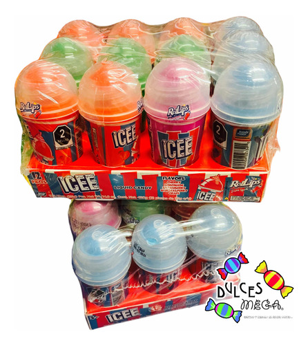 Bondy Icee Sabores Rollips Caramelo LĂquido Rollon C/12