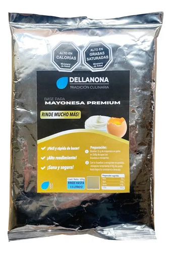 Mayonesa Casera En Polvo Premium Dellanona 500g. Agronewen