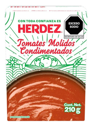 Tomates Molidos Herdez Condimentados 210 G