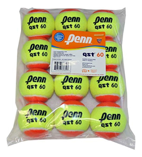 Penn Qst 60 - Pelotas De Tenis De Fieltro Naranja