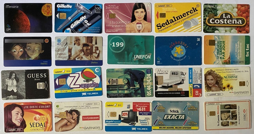 20 Tarjetas Telefónicas Usada Publicidad Brasil Tt034