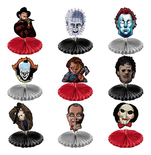 Horror Classic Movie Character Centerpiece Kit 3d Flowe...