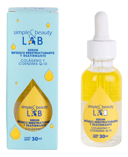 Serum Facial Bifasico Colageno Y Coenzima Q10 Syb 30ml Momento De Aplicación Día/noche Tipo De Piel Todo Tipo De Piel