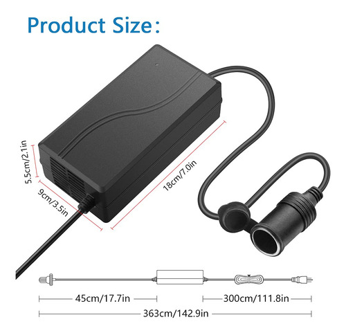 Convertidor De Corriente De Ca A Cc Shnitpwr 12v 20a 250w