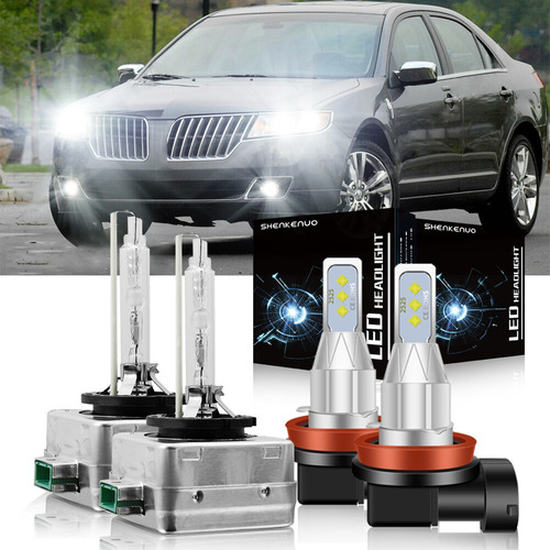 Kit De Foco De Xenón H11 D3s 6000k Para Lincoln Mkt Mkz Mks