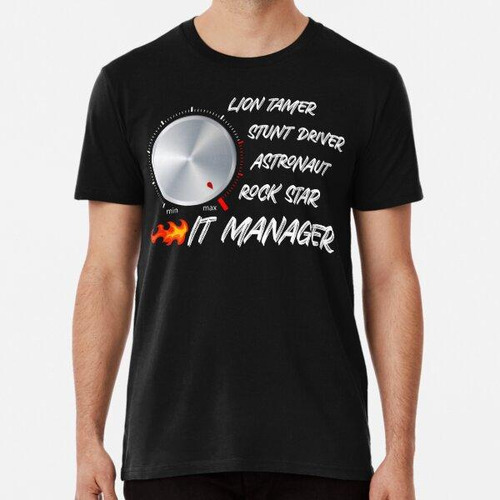 Remera Camiseta Divertida De Badass It Manager, Gráfico De O