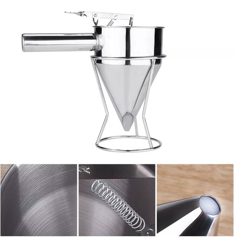 Funil Inox Dosador Confeiteiro
