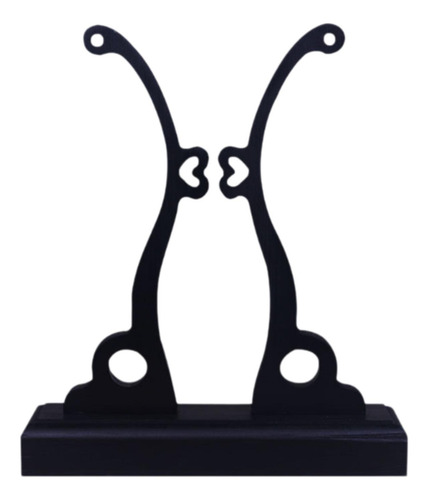 Hand Stand Stand Stand Stand Stand Rack Madeira Grande Preto