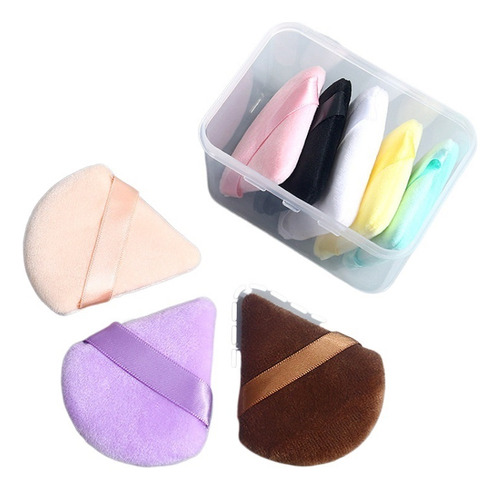 Iu Esponja De Veludo Reutilizável Triangle Powder Puff Pa