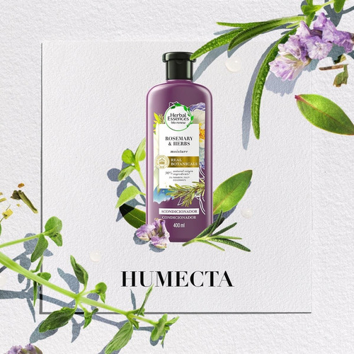 Acondicionador Bíorenew Romero/hierbas 400ml Herbal Essences