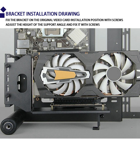 Soporte Vertical Para Tarjetas De Imagen Gpu Stand Con Exten
