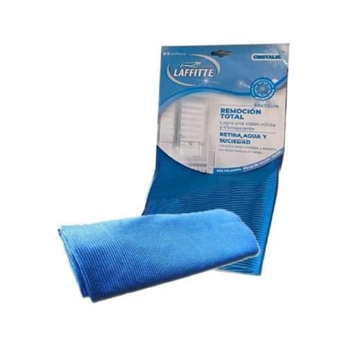 Paño Azul Limpia Cristales Vidrios 30x35 Cm Laffitte Aj45h