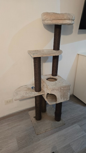 Rascador Torre Para Gatos 4 Niveles Beige (Usado)