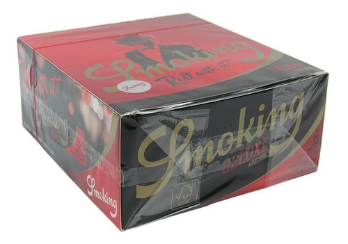 Imagem 4 de 5 de Caixa Seda Smoking De Luxe Preta King Size Com 50