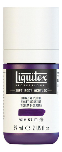 Tinta Acrílica Liquitex Soft Body 59ml S2 Dioxazine Purple