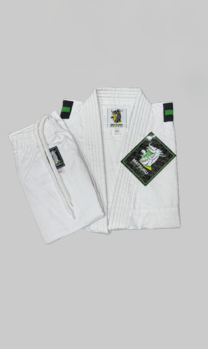 Kimono Start Infantil Judô Jiu-jitsu Karate Branco + Faixa Branco Mo/110