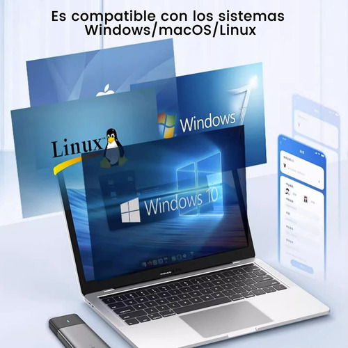 Gabinete Disco Duro Externo Extraible Ssd M.2 Usb 3.2 4tb