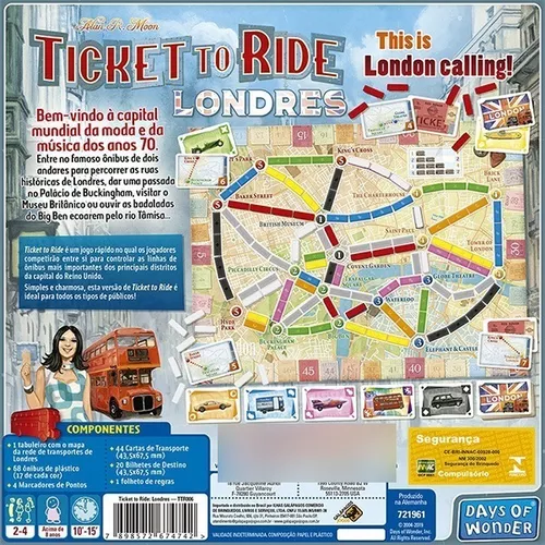 Jogo de tabuleiro Ticket to Ride