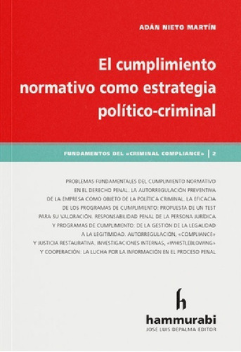 Cumplimiento Normativo Estrategia Politico Criminal Martin 