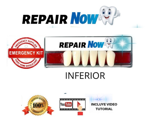 Imagen 4 de 8 de Kit Protesis Dental Diente Provisorio Agnovedades