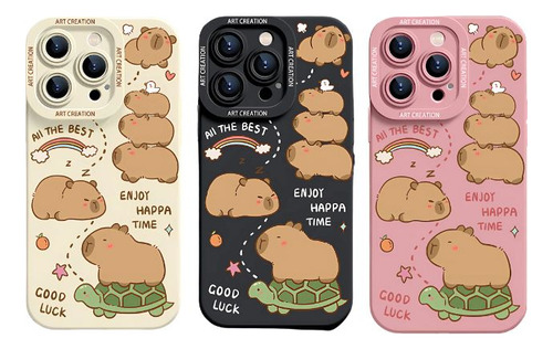 Carcasa Funda Silicona iPhone 16 Pro Capibara Antigolpes