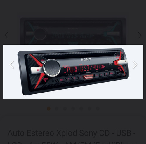 Autoestéreo Sony Cdx G3150u Camaleón Bt Audio Adaptado Usado (Usado)