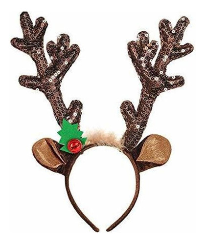 Diademas - Christmas Reindeer Antlers Headband Deer Antler 