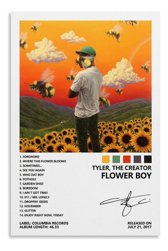 Tyler - Poster De The Creator Flower Boy Para Habitacion, Es