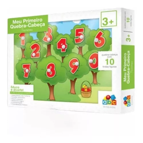 Jogo Educacional Quebra-cabeças Números - Abc Brinquedos