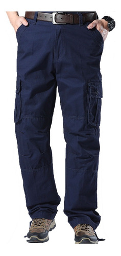 Pantalon De Cargo Tipo Comando En Gabardina