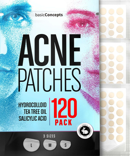 Basic Concepts Parches Para Acne (paquete De 120), Acido Sal