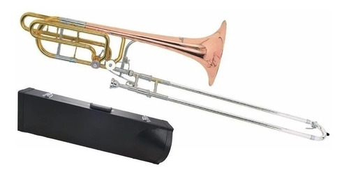 Trombon Bajo A Vara Deluxe Knight Jbsl-830 Con Estuche