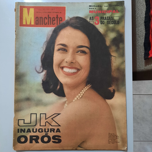 Revista Manchete 457 Janeiro 1961 Orós Exodus Ângela R477
