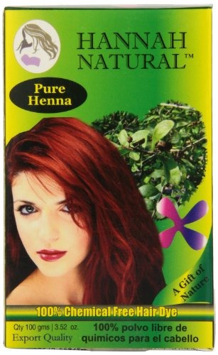 Hannah Natural 100% Pure Henna Powder, 100 Gramos