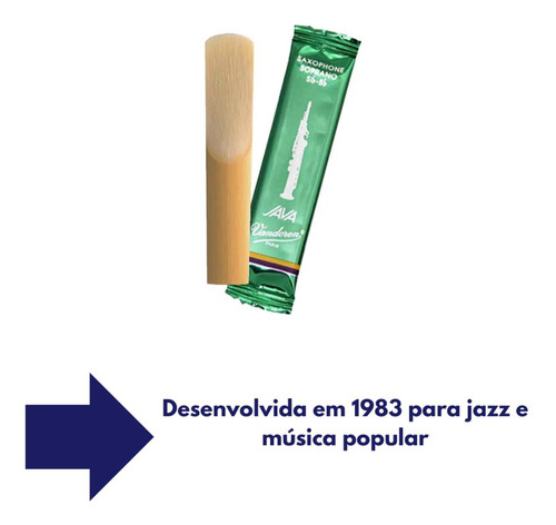Kit C/ 2 Palhetas Java N.3 P/sax Soprano Sr303 Vandoren