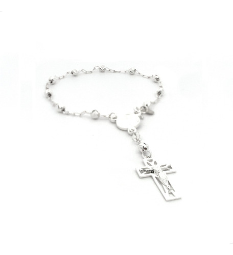 Imagen 2 de 10 de Pulsera Misterio Medalla San Benito De Plata .925 Agálea