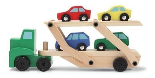 Melissa - Doug Car Carrier Truck Y Cars Juego De Juguetes De