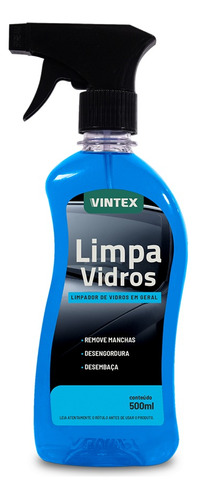 Limpia Vidrios Para Vehiculos 500 Ml - Vintex