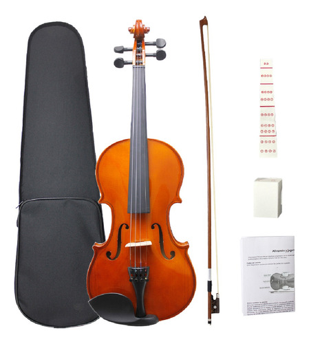 Violín Acústico Profesional 4/4 Estuche Arco Brea Calidad