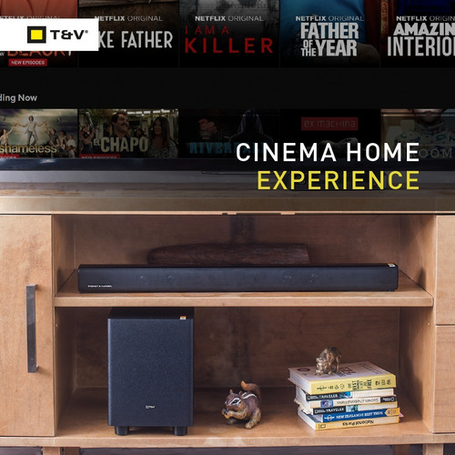 Imagen 5 de 6 de Barra De Sonido Bluetooth Dunn Inalámbrico Optico Smart Tv