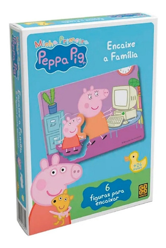 Jogo Encaixe A Família Peppa Pig 03630 - Grow