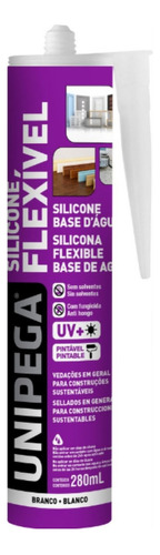 Kit 12 Selador Silicone Flexível Base Agua Veda Trinca Geral