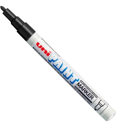  Caneta Permanente Uni Paint Px-21 Industrial Preto Uniball