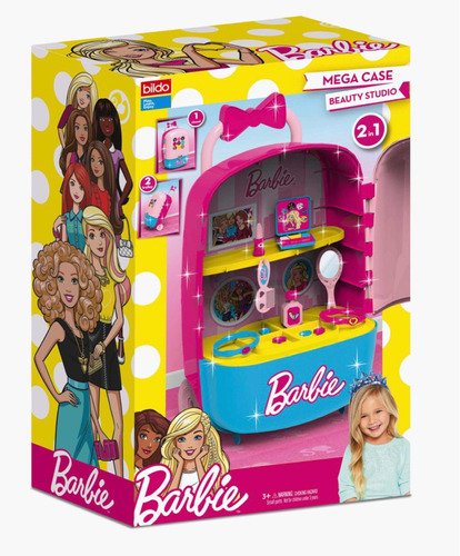 Mega Maletín De Belleza Barbie +11 Accesorios 